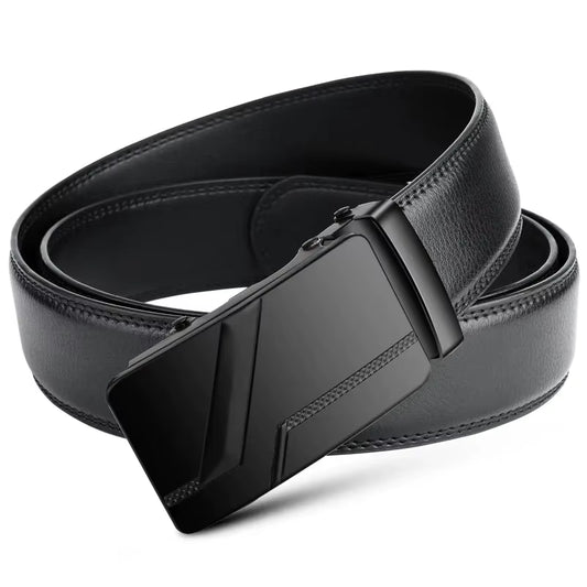 Fashion Business Men'S Belts, Authentic Luxury Brand Belts, Metal Buckles, High-Quality Soft Belts